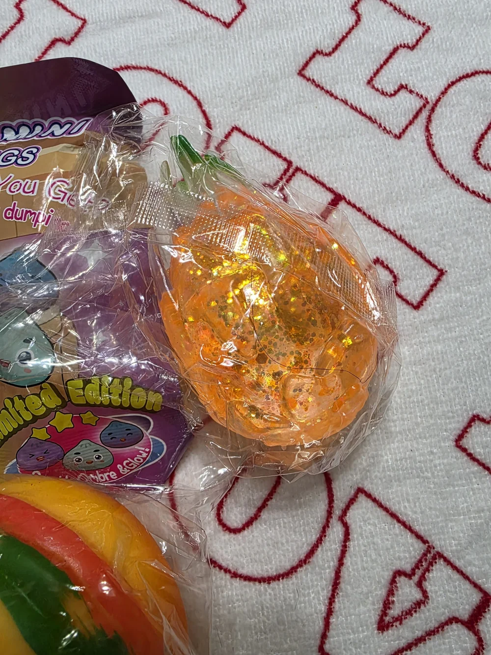 Bundle Of Viral Squishy Set - Orange, Red, Blue